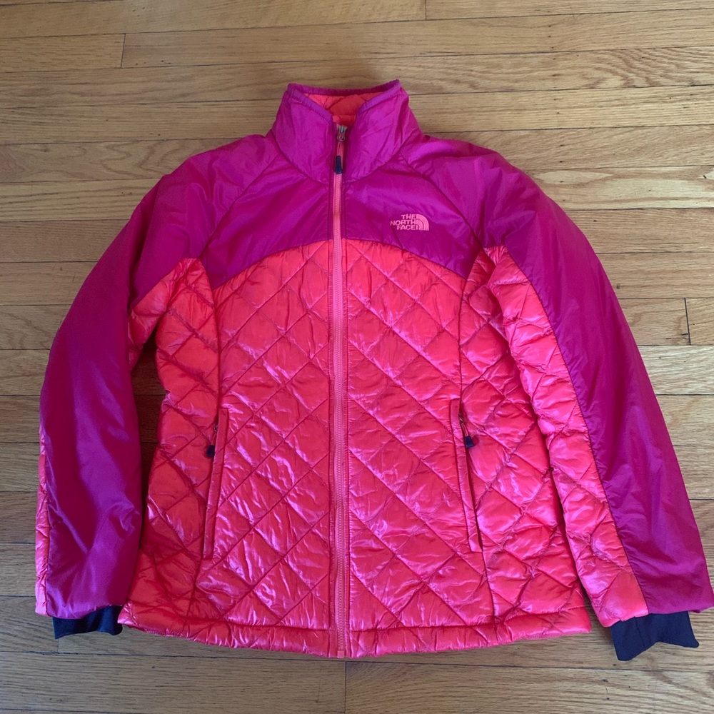 North Face Thermoball Jacket Pink Purple Small Quilted
